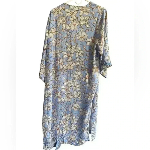 Jessica Simpson NWT Open Duster Two Large Slits Floral Pattern Size 2X - Picture 3 of 13